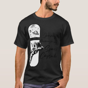 Space Capsule Science Fan Galaxy Astronaut Astrona T-Shirt
