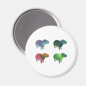 Space Capybaras Magnet (Vorderseite/Rückseite)