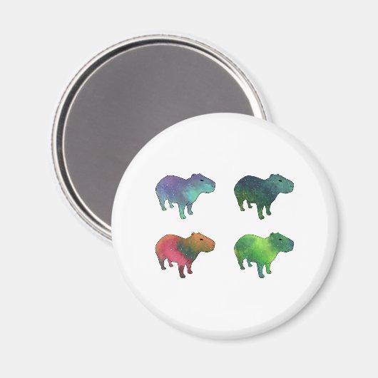 Space Capybaras Magnet (Vorderseite/Rückseite)
