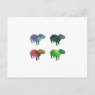 Space Capybaras Postkarte