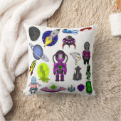 Space Cartoon Kissen (Decke)