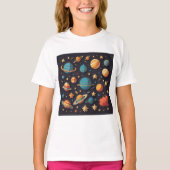 Space Cartoon T-Shirt (Vorderseite)