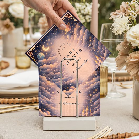 Space Castle Baby Shower Serviette