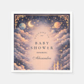 Space Castle Baby Shower Serviette (Vorderseite)