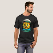 Space Cat Astronaut Funny T-Shirt (Vorne ganz)