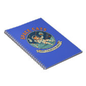 Space Cat Astronaut Notizblock (Rechte Seite)