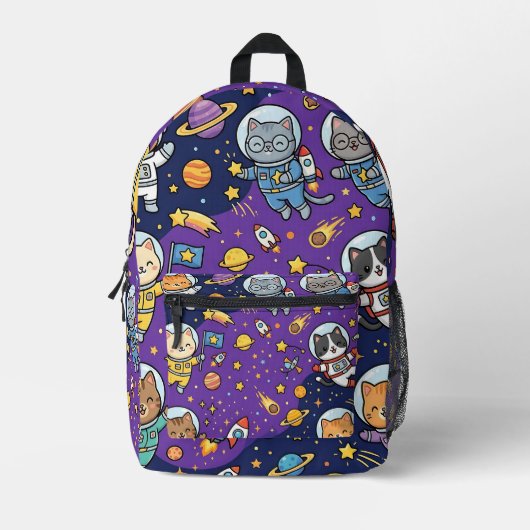 Space Cat Astronaut Rucksack (Vorderseite)