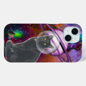 Space-Cat Cosmo Case-Mate iPhone 15 Fall Hülle (Rückseite (Horizontal))