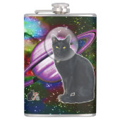 Space-Cat Cosmo Flachmann (Vorderseite)