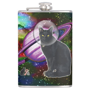 Space-Cat Cosmo Flachmann