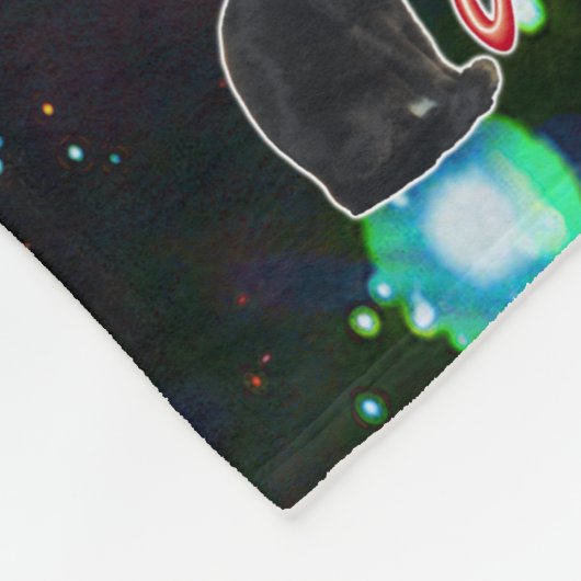 Space-Cat Cosmo Fleecedecke (Ecke)