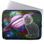Space-Cat Cosmo Laptopschutzhülle (Vorderseite)
