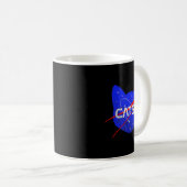 Space Cat Funny Universe Catsa Kaffeetasse (VorderseiteRechts)