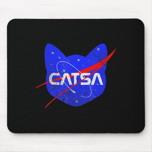 Space Cat Funny Universe Catsa Mousepad (Vorne)