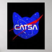 Space Cat Funny Universe Catsa  Poster (Vorne)