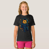 Space Cat Girls Cooler Astronaut Kitty T - Shirt (Vorne ganz)
