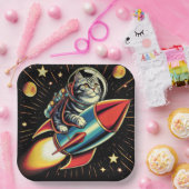 Space Cat Papier Teller! Pappteller (Party)