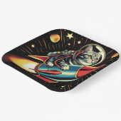 Space Cat Papier Teller! Pappteller (Gewinkelt)