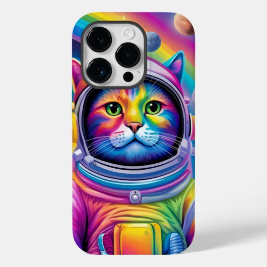 Space Cat Phone Case (Rückseite)