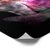 Space Cat Poster (Ecke)