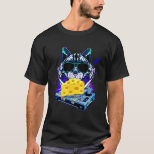 Space Cat Remix DJ cheese Remix für Katzen-Galaxie T-Shirt