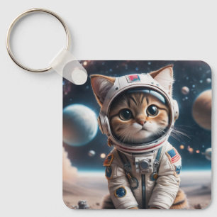 Space Cat Schlüsselanhänger