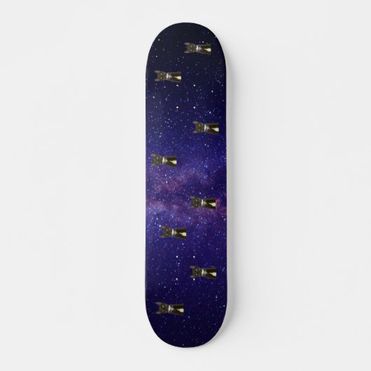 Space Cat Skateboard Deck (Vorne)