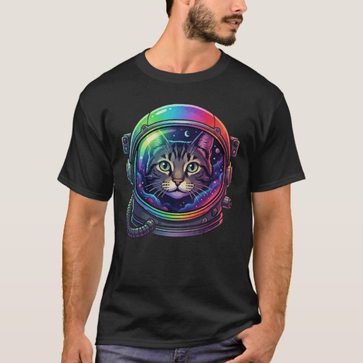 Space cat T-Shirt (Vorderseite)