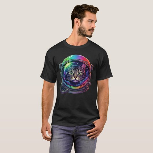 Space cat T-Shirt (Vorne ganz)