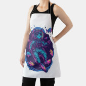 Space Cat Träume � Lustige Vaporwave Galaxy Kitty Schürze (InSitu)