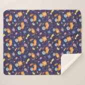 Space Cats Sherpa Blanket Sherpadecke (Vorderseite (Horizontal))