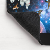 Space Cats Stars Planets Astronauten Mouse Pad Mousepad (Ecke)