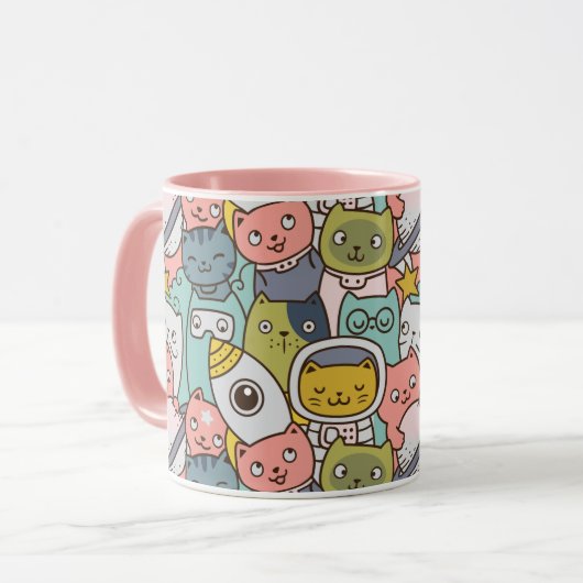 Space Cats Tasse (Vorderseite Links)