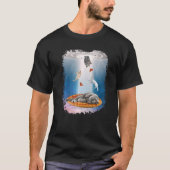 Space Cats UFO Pizza Cat Galaxy Funny Kitty Im Wel T-Shirt (Vorderseite)
