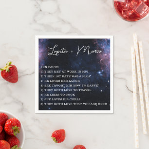 Space Celestial Mystical Zodiac Aesthetic Star Serviette