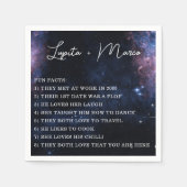 Space Celestial Mystical Zodiac Aesthetic Star Serviette (Vorderseite)