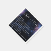 Space Celestial Mystical Zodiac Aesthetic Star Serviette (Ecke)
