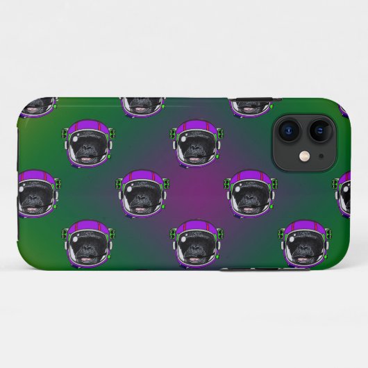 Space Chimp Case-Mate iPhone Case (Rückseite (Horizontal))