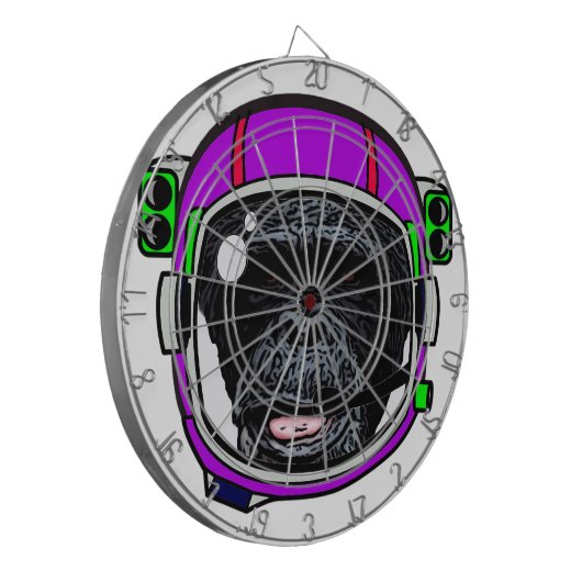 Space Chimp Dartscheibe (Vorderseite Links)