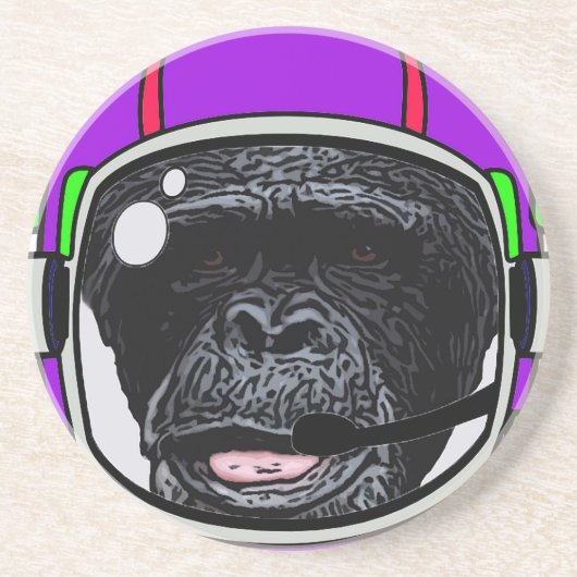 Space Chimp Getränkeuntersetzer (Vorne)