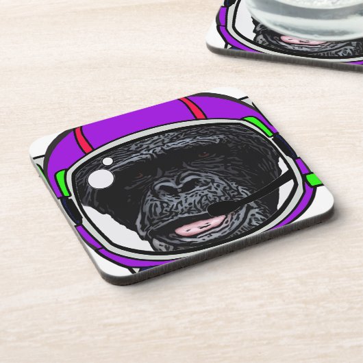 Space Chimp Getränkeuntersetzer (Linke Seite)