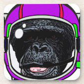 Space Chimp Getränkeuntersetzer (Vorderseite)