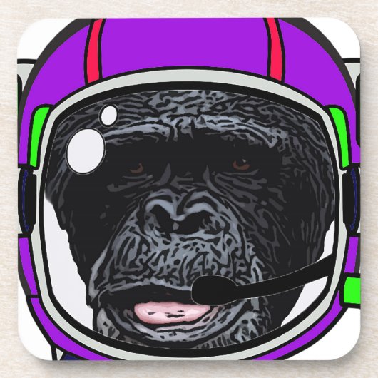 Space Chimp Getränkeuntersetzer (Vorderseite)