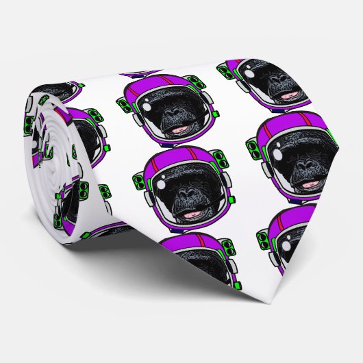 Space Chimp Krawatte (Gerollt)