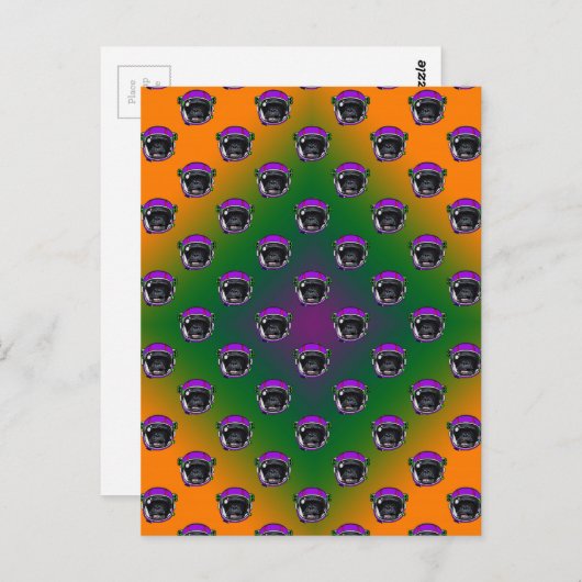 Space Chimp Postkarte (Vorne/Hinten)