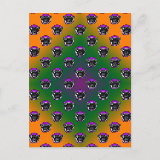 Space Chimp Postkarte (Vorderseite)