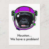Space Chimp Postkarte (Vorderseite)