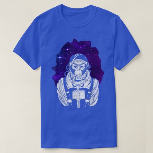 Space Chimpanze Galay Monkey Astronaut T-Shirt (Design vorne)