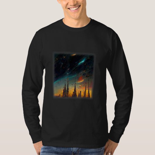 Space City Artwork T-Shirt (Vorderseite)