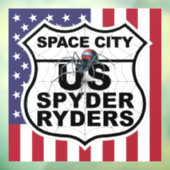 Space City Chapter - Aufkleber Flagge & Logo (Blatt 3)